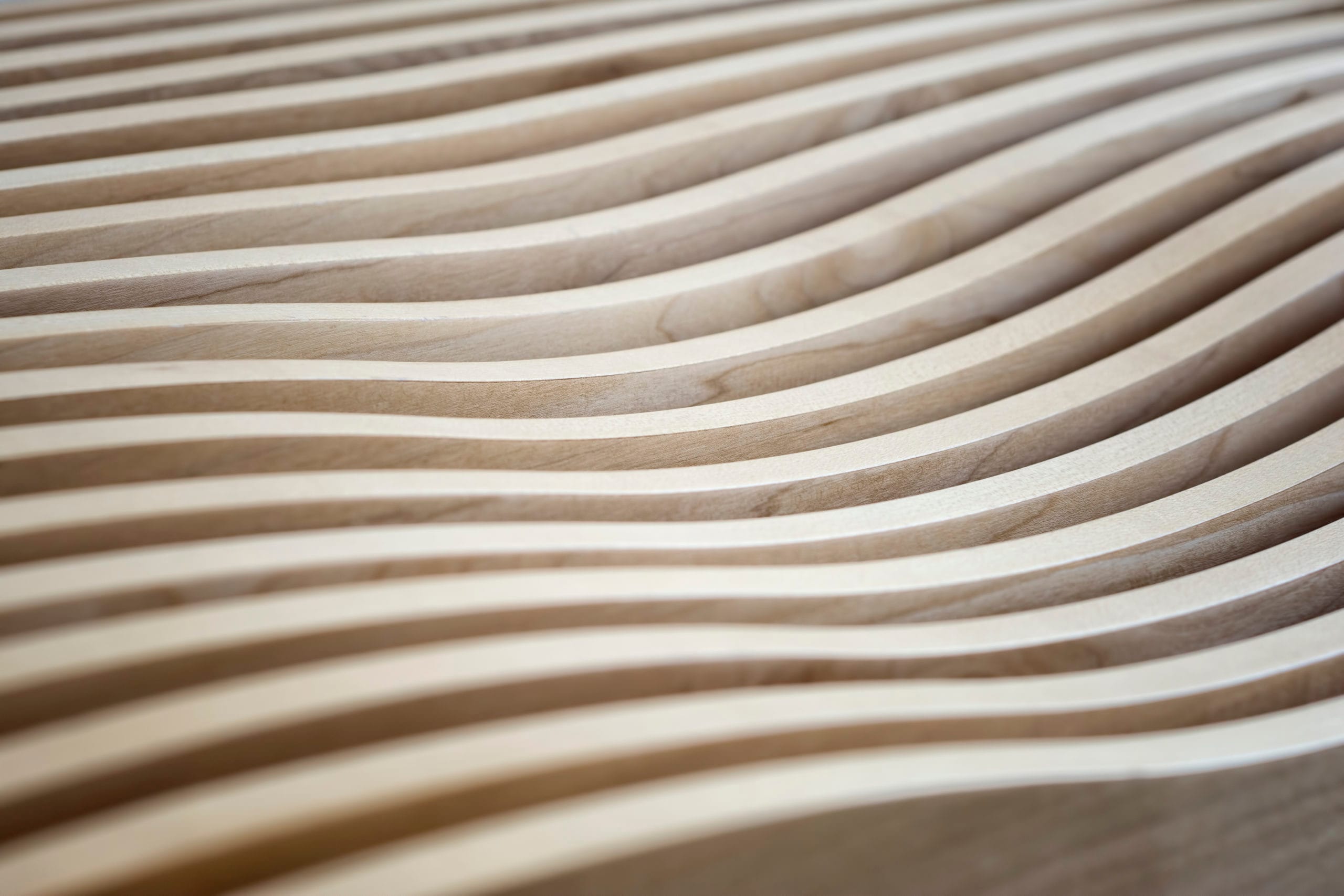 Wavy Wooden Surface Of A Furniture Can Be Used As Background